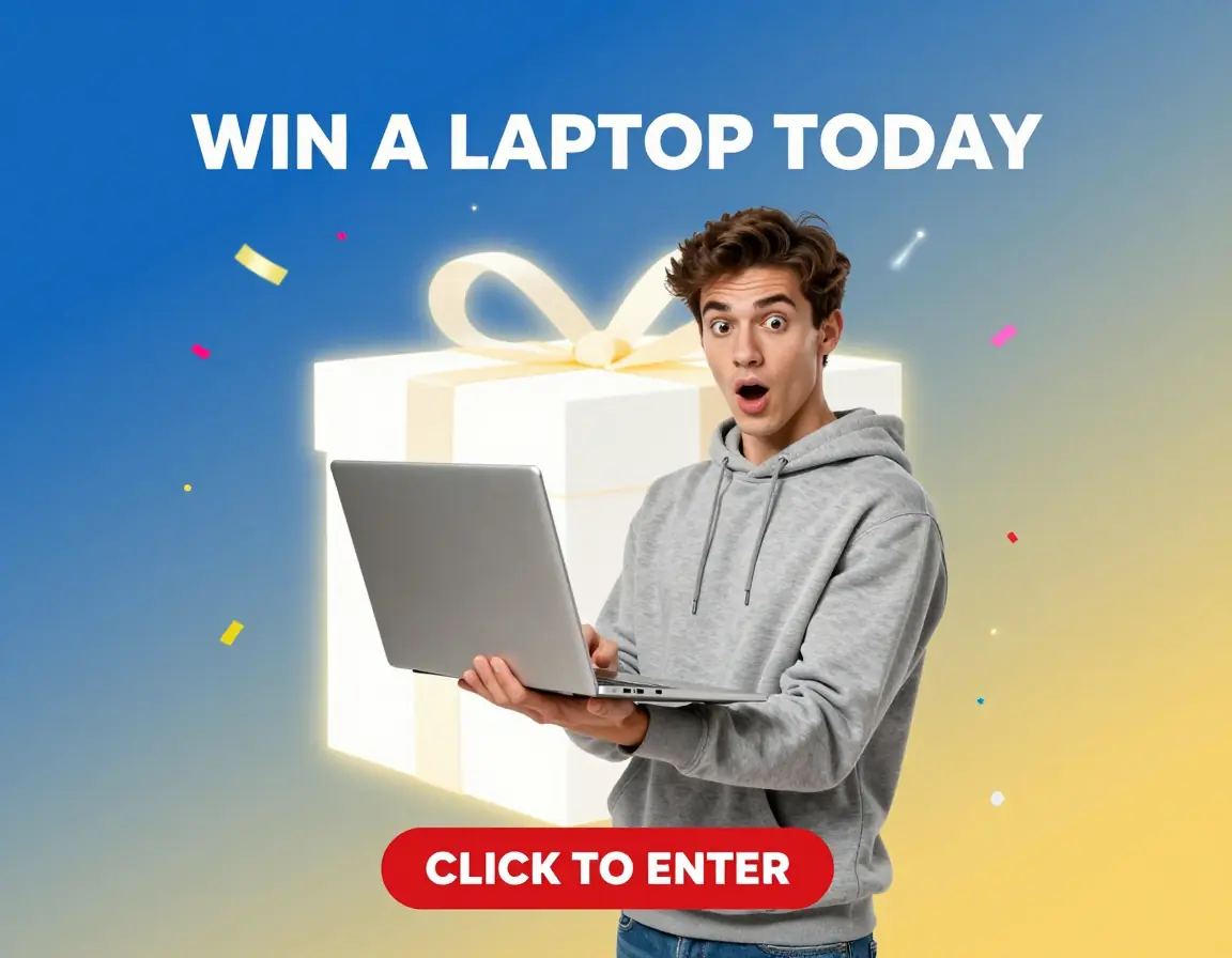 Spin Now — You Could Win a Laptop